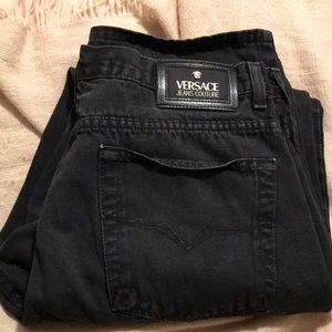 Versace jeans Couture  black wash mens dads denim
